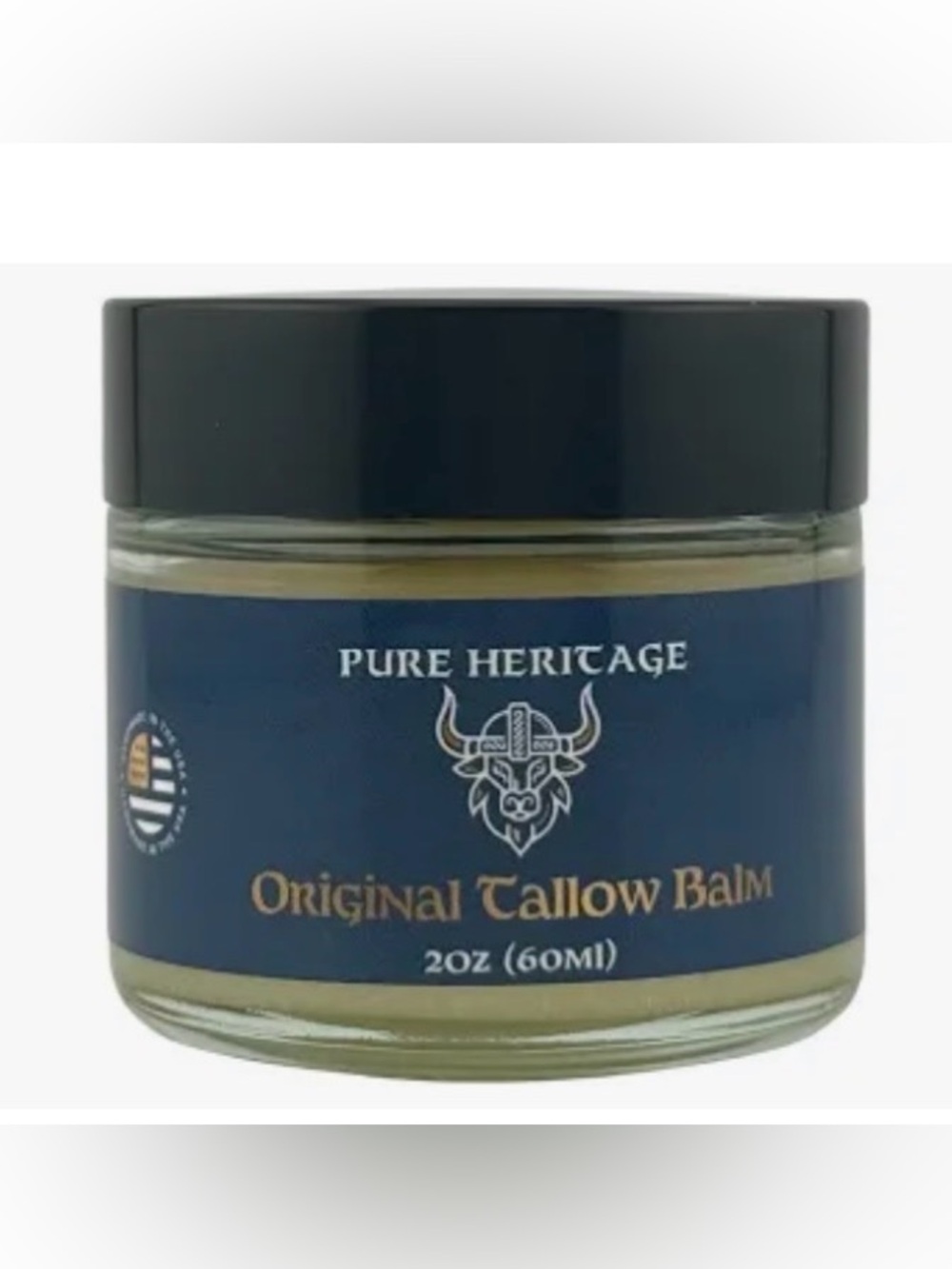Pure Heritage Original Tallow Balm - Blue Label. Face & Body. 4 oz. New! - Picture 2 of 2